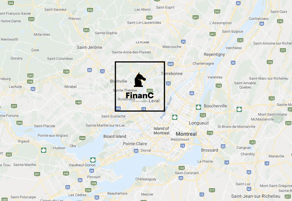 financ location map